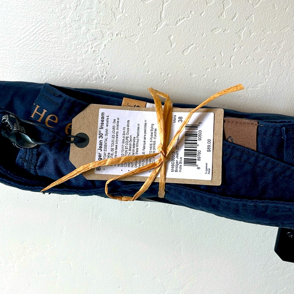Brand new Bridger Jean, 30 inch inseam Prada pants, Indy blue